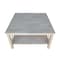International Concepts Square Hampton  Coffee Table, 34 W, 34 L, 18 in H, Wood, Unfinished OT-70SC2 - alternate 5
